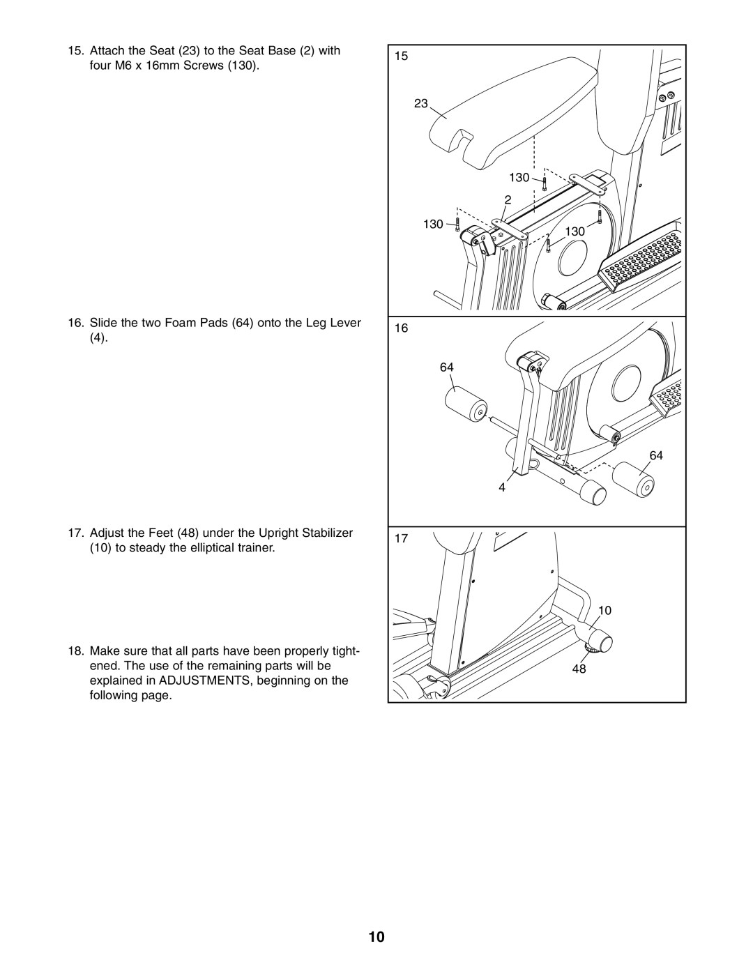 ProForm PFES80040 user manual 