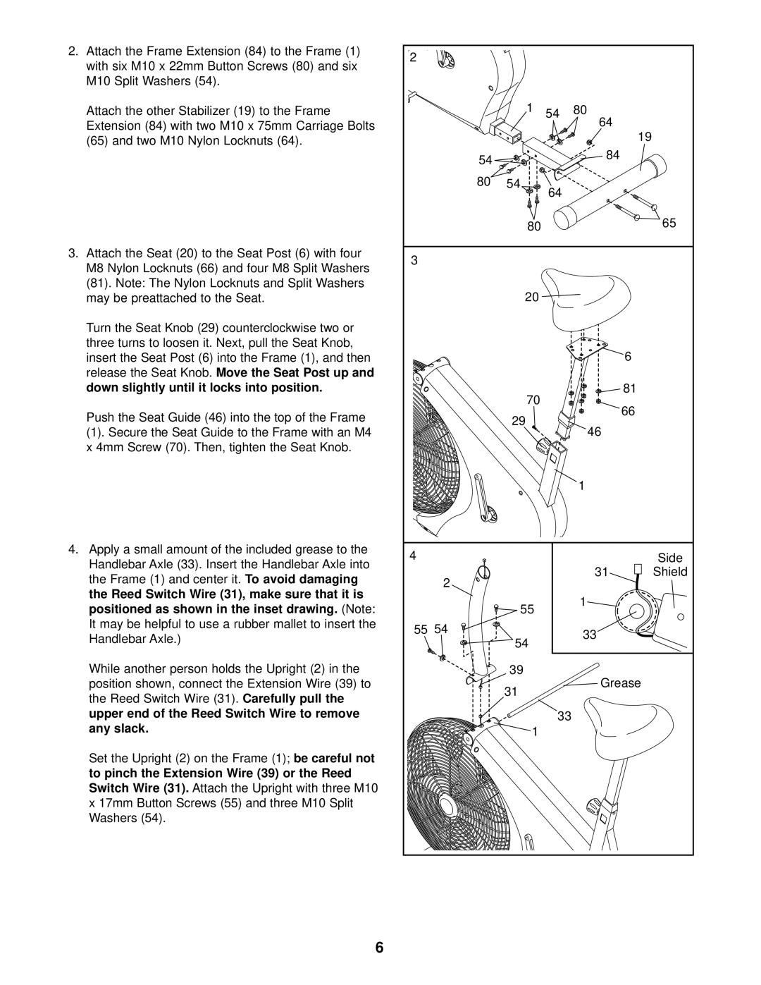 ProForm PFEVEL2786.0 user manual Any slack, Set the Upright 2 on the Frame, Switch Wire 