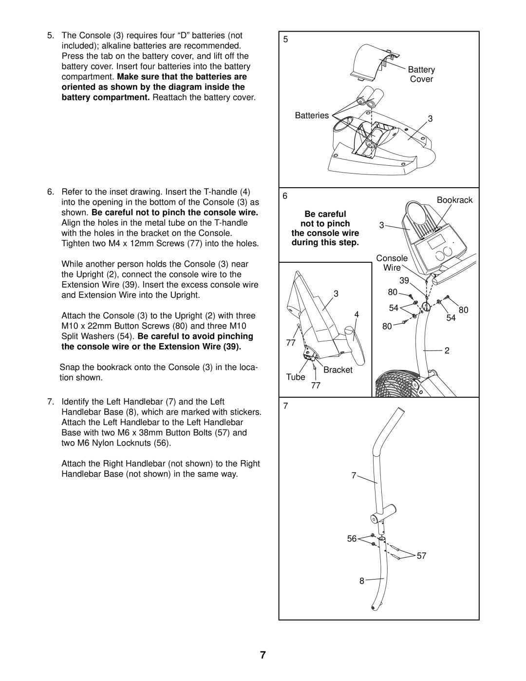 ProForm PFEVEL2786.0 user manual Battery compartment 