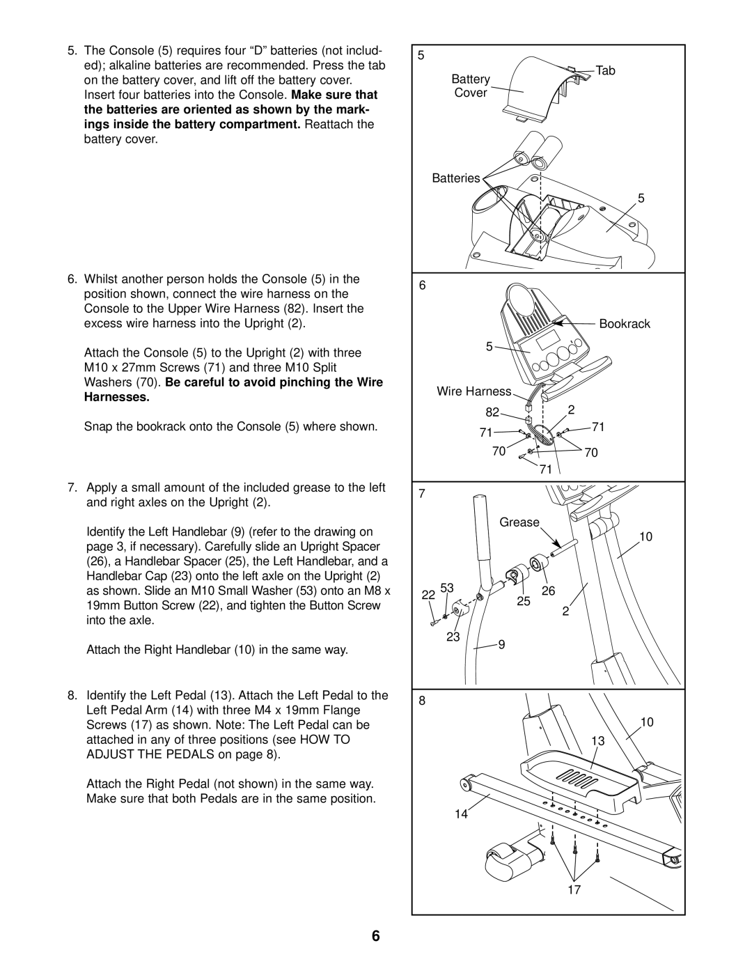 ProForm PFEVEL29010 user manual Harnesses 