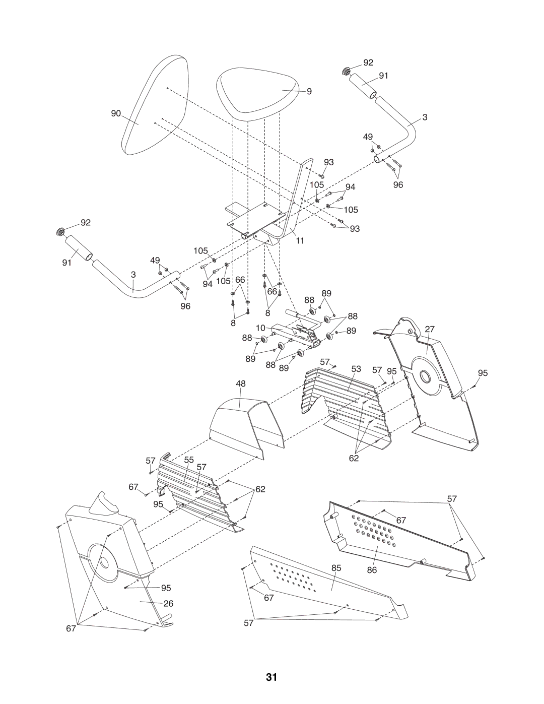 ProForm PFEVEX62832 user manual 105 6762 