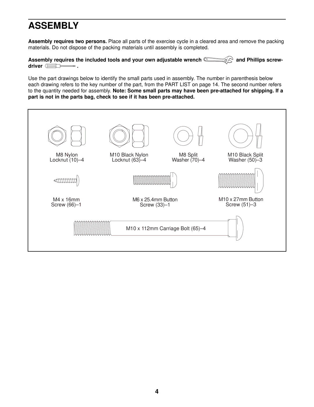 ProForm PFEX17910 user manual Assembly 