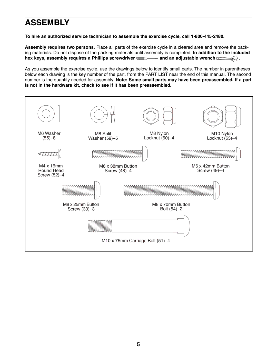 ProForm PFEX1995.1 user manual Assembly 