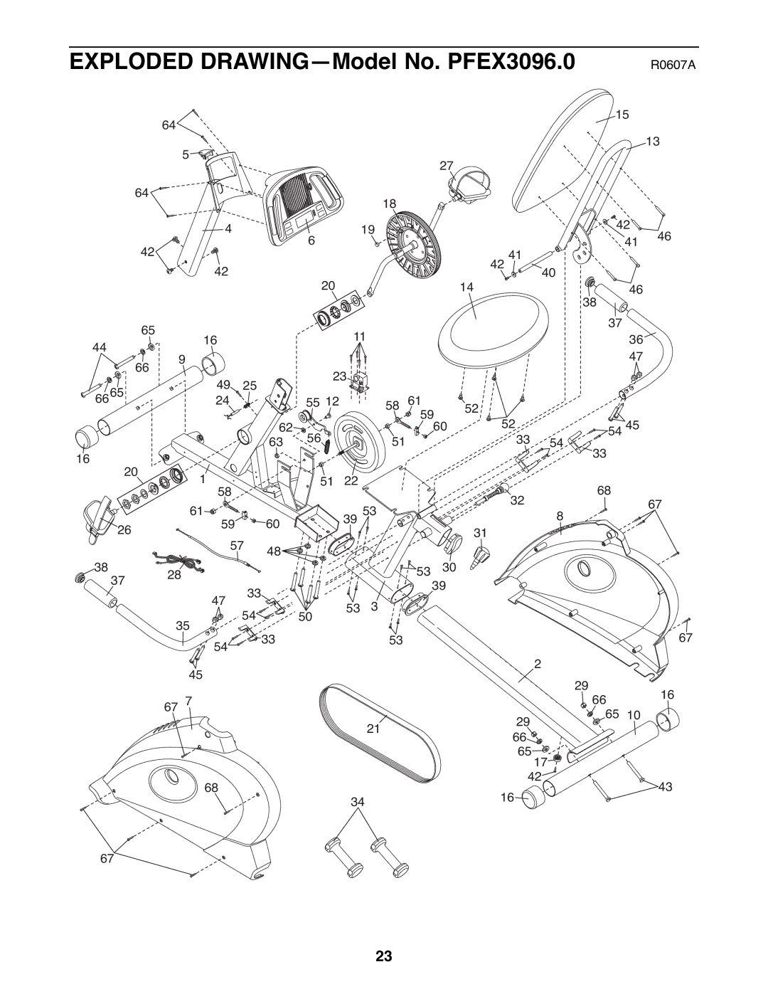 ProForm PFEX3096.0 user manual R0607A 