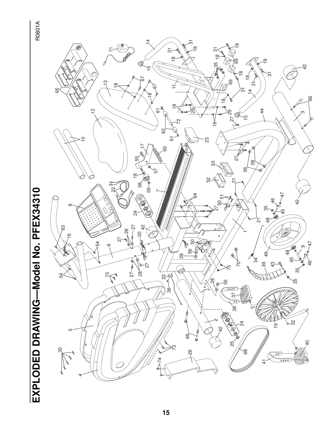 ProForm PFEX34310 user manual R0801A 