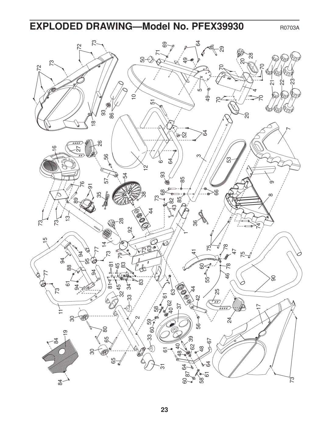 ProForm PFEX39930 user manual 33 60 60 87 