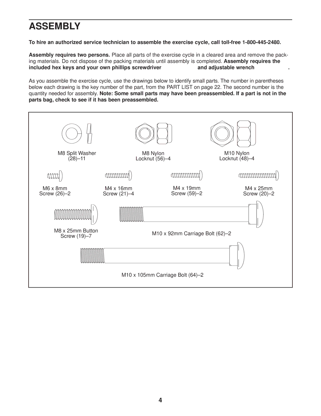 ProForm PFEX4986.0 user manual Assembly 