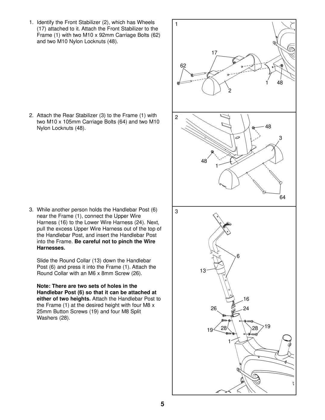 ProForm PFEX4986.0 user manual Harnesses 