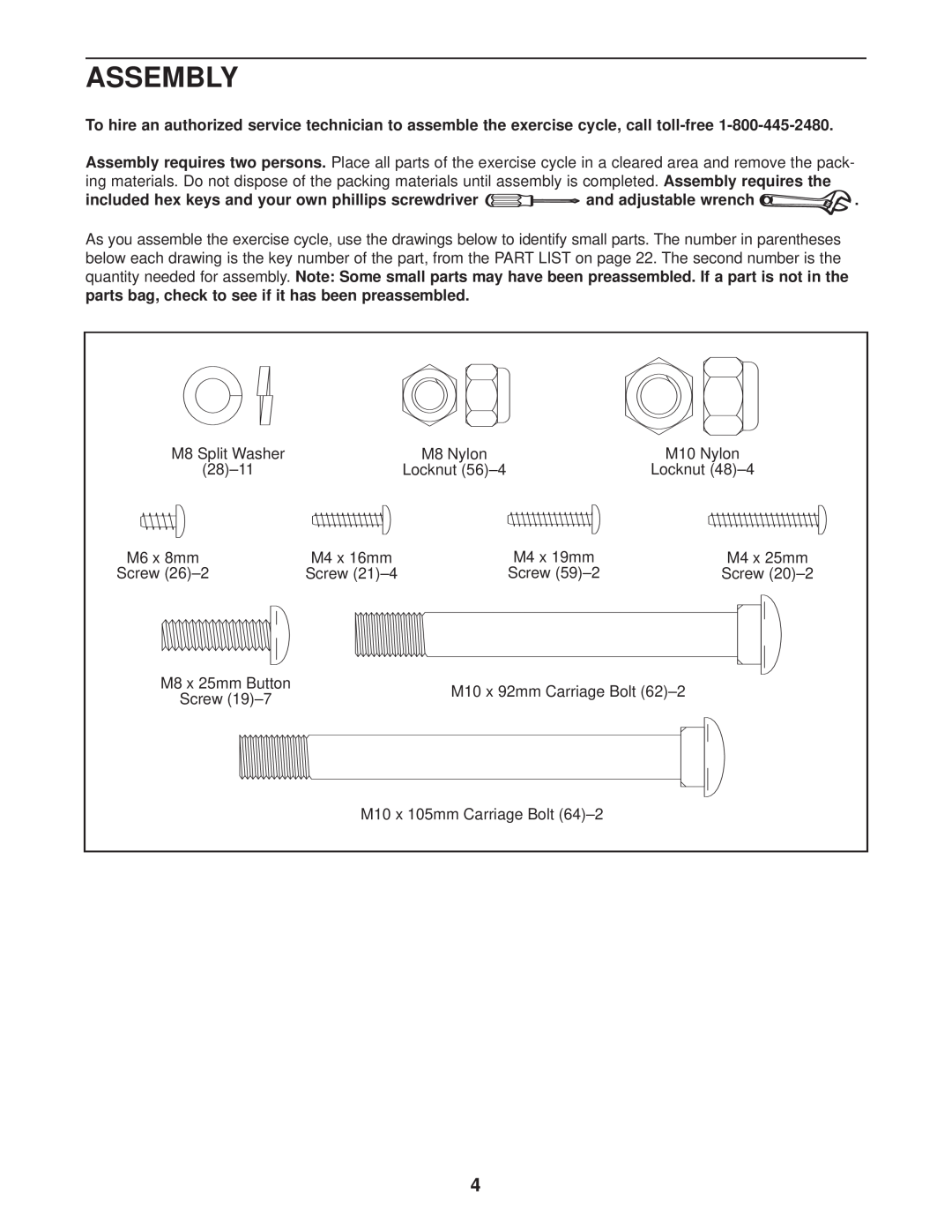 ProForm PFEX4986.0 user manual Assembly 