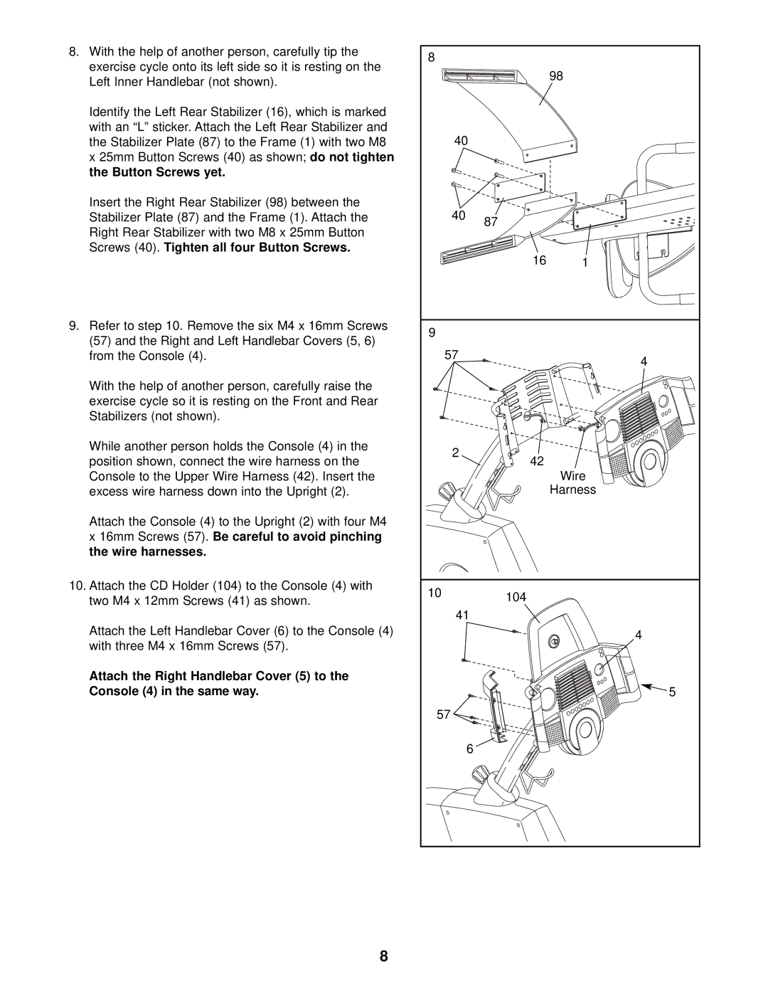 ProForm PFEX59030 user manual Wire 