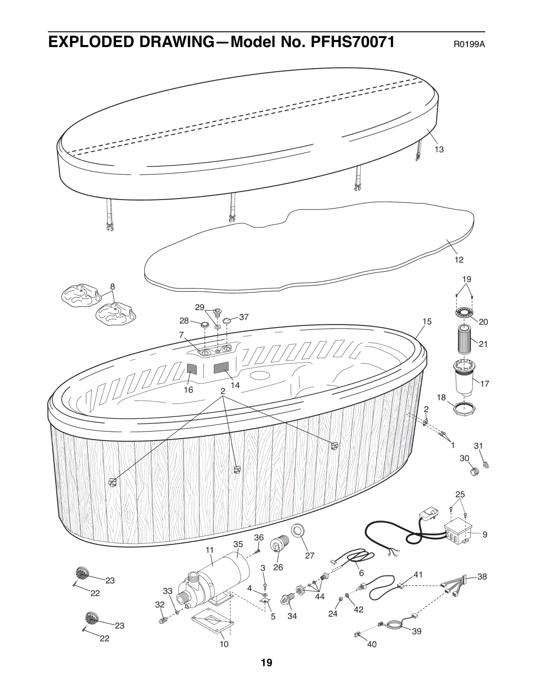 ProForm manual Exploded DRAWINGÑModel No. PFHS70071 