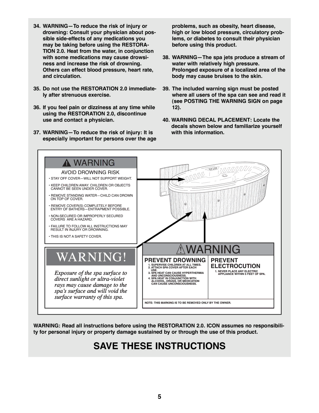 ProForm PFHS70071 manual 