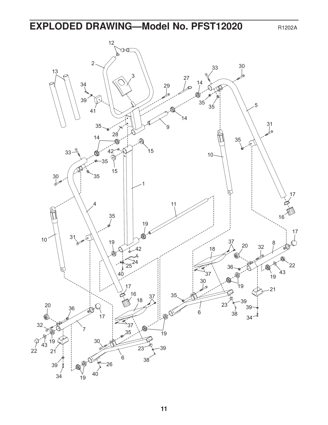 ProForm PFST12020 user manual R1202A 