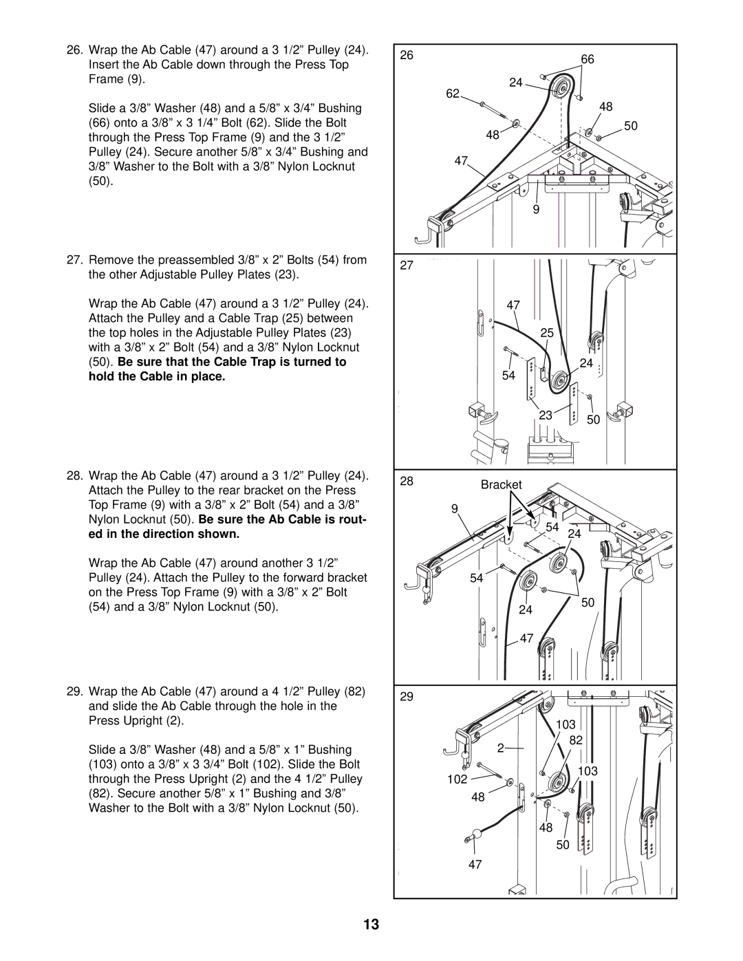 ProForm PFSY59001 user manual 