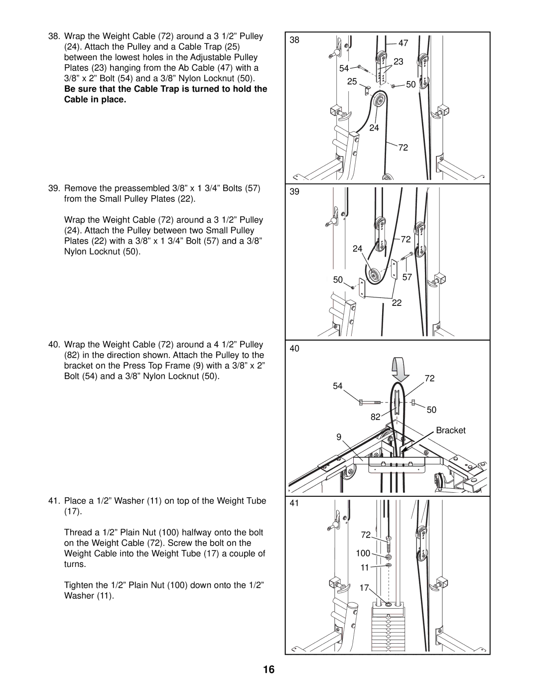 ProForm PFSY59001 user manual 