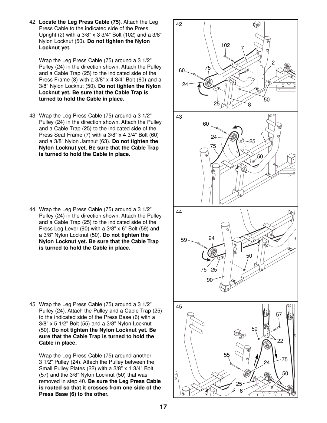 ProForm PFSY59001 user manual 