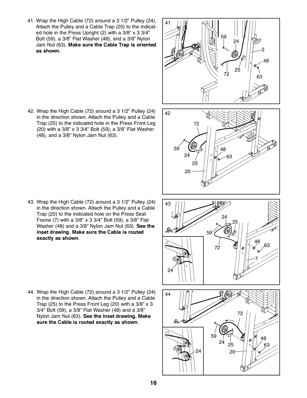 ProForm PFSY74490 user manual 