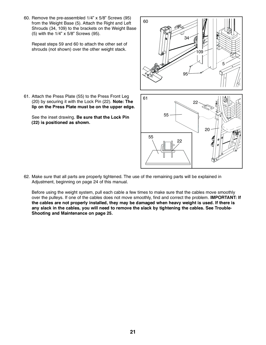 ProForm PFSY74490 user manual 109 