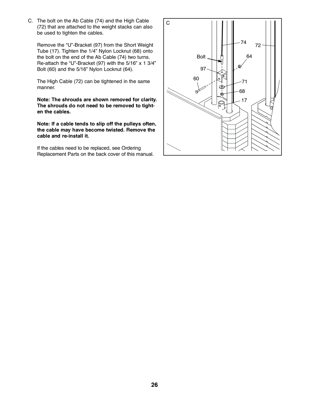 ProForm PFSY74490 user manual 