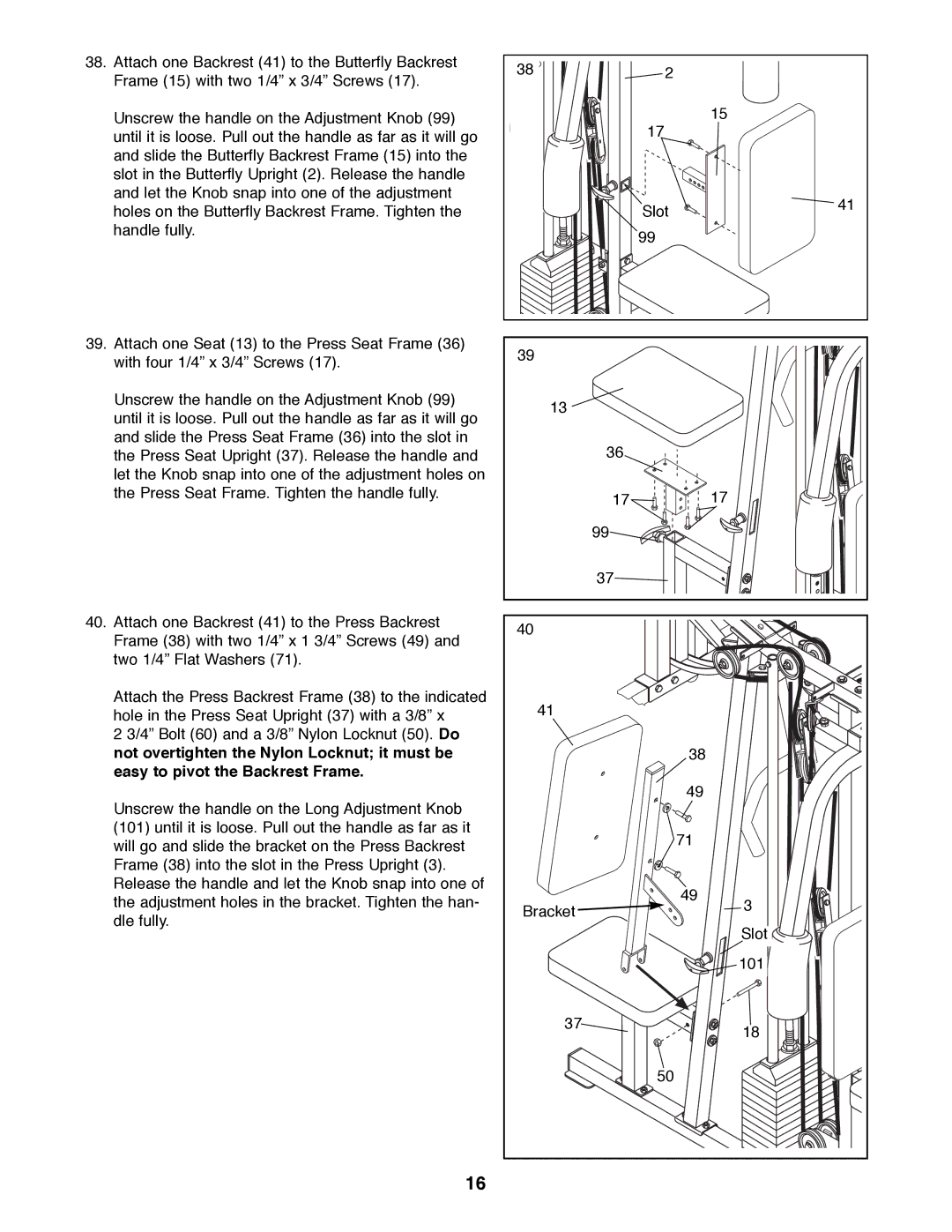 ProForm PFSY92080 manual 