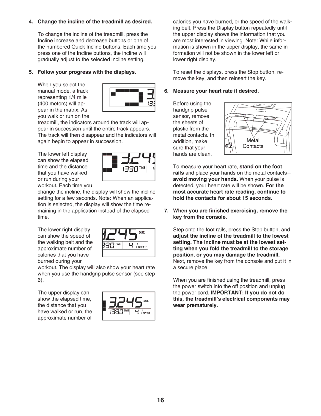 ProForm PFT39110.0 user manual Measure your heart rate if desired. Before using 