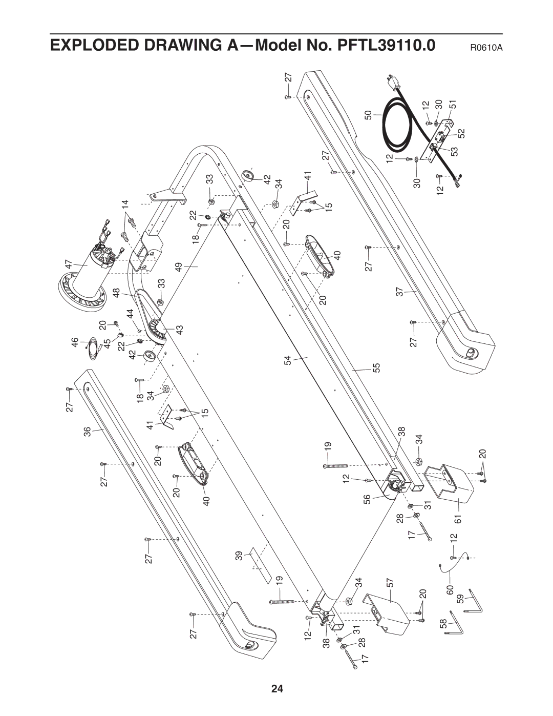 ProForm PFT39110.0 user manual Exploded Drawing 