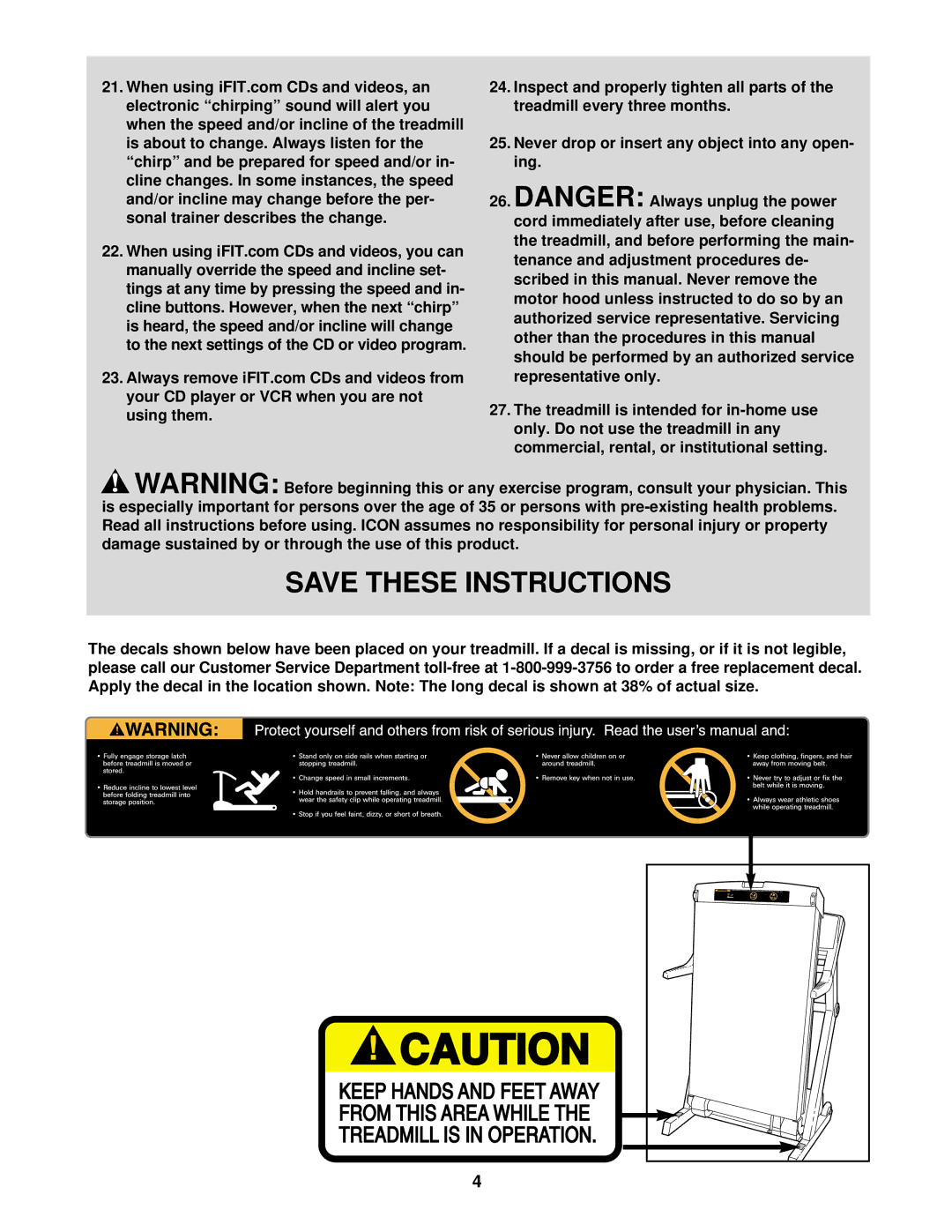 ProForm PFTL09911 user manual 