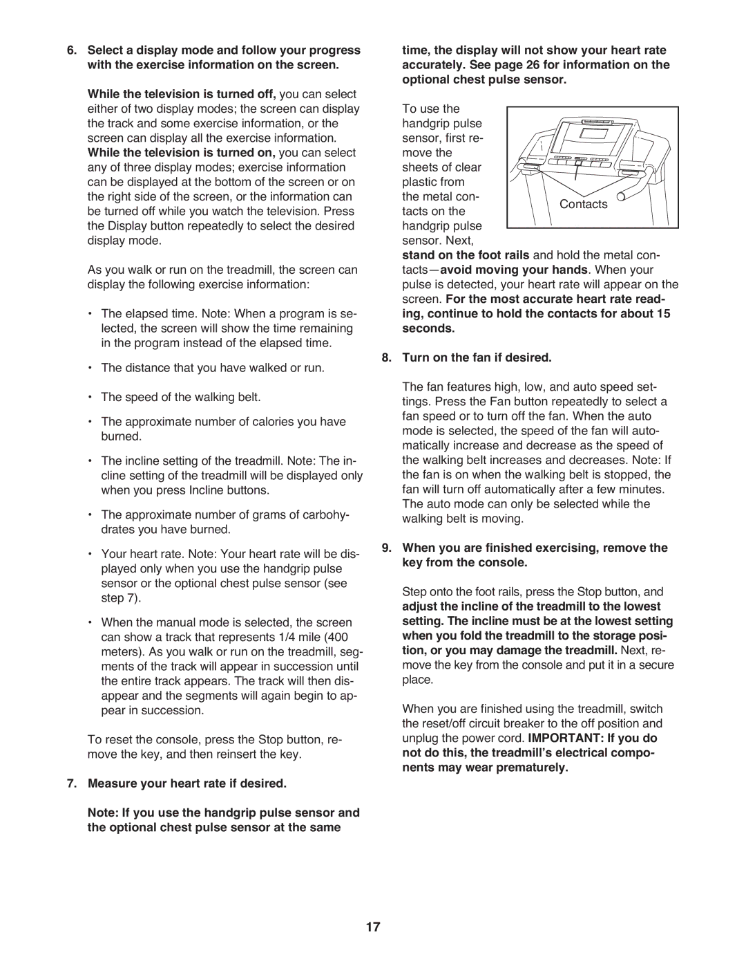 ProForm pftl101110.0 user manual 