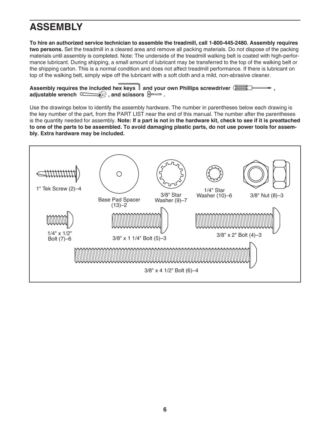 ProForm PFTL12007.0 user manual Assembly 