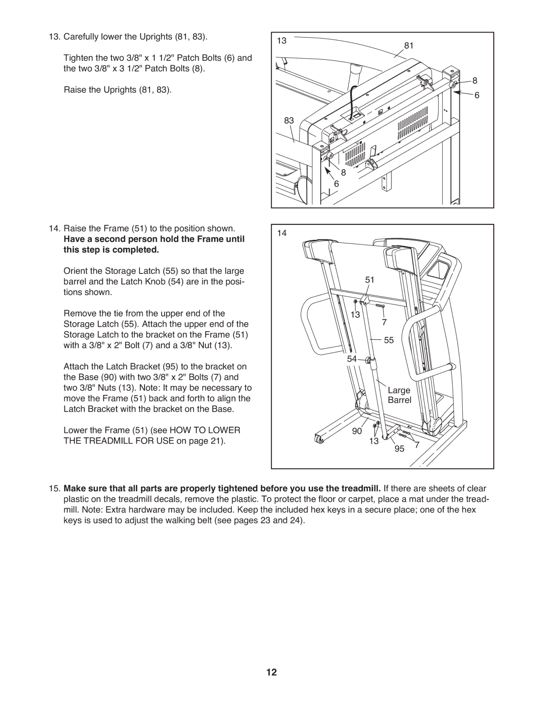 ProForm PFTL12008.0 user manual 