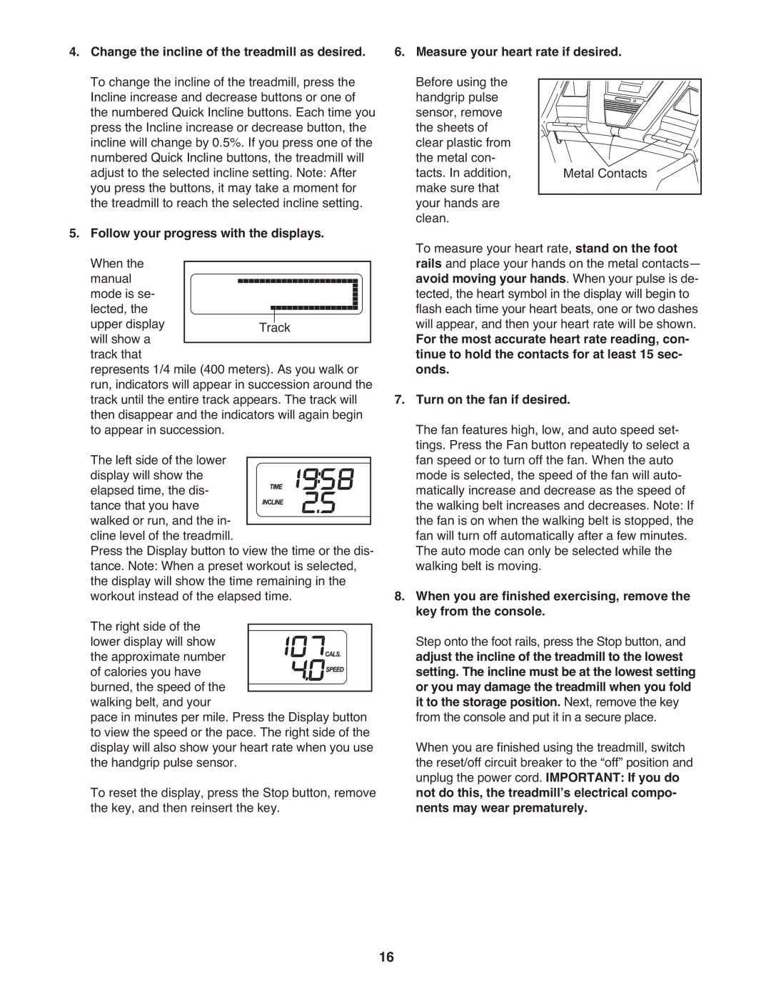 ProForm PFTL12008.0 user manual Measure your heart rate if desired. Before using 