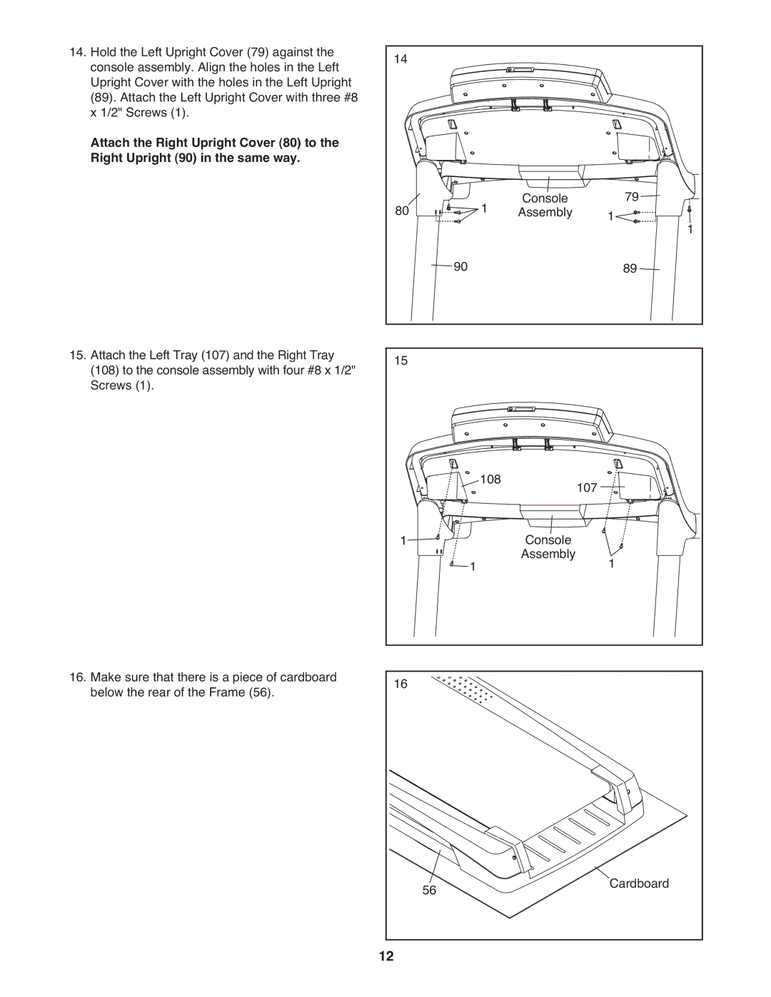 ProForm PFTL14511.0 warranty Console 