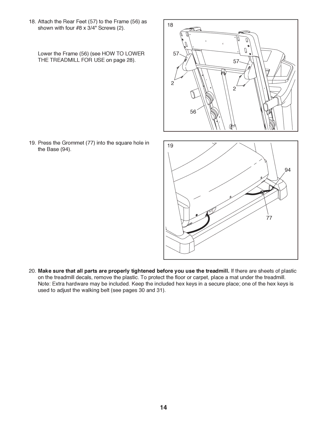 ProForm PFTL14511.1 user manual 