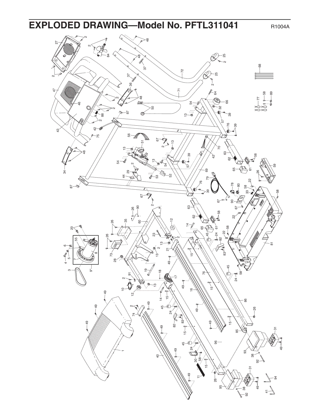 ProForm PFTL311041 user manual Drawing 