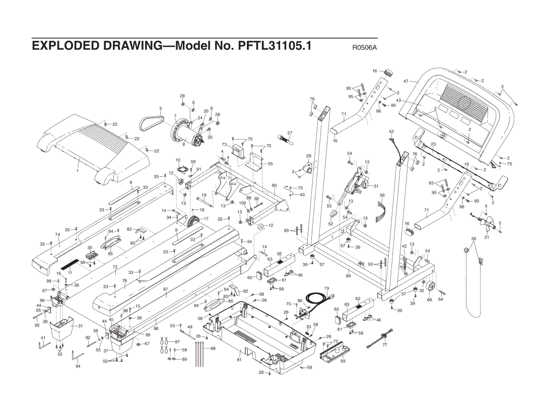 ProForm PFTL31105.1 user manual R0506A 