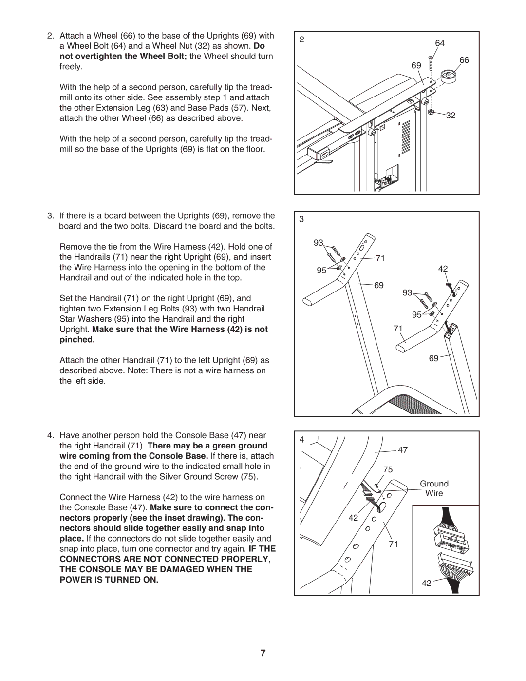 ProForm PFTL31105.1 user manual Ground Wire 