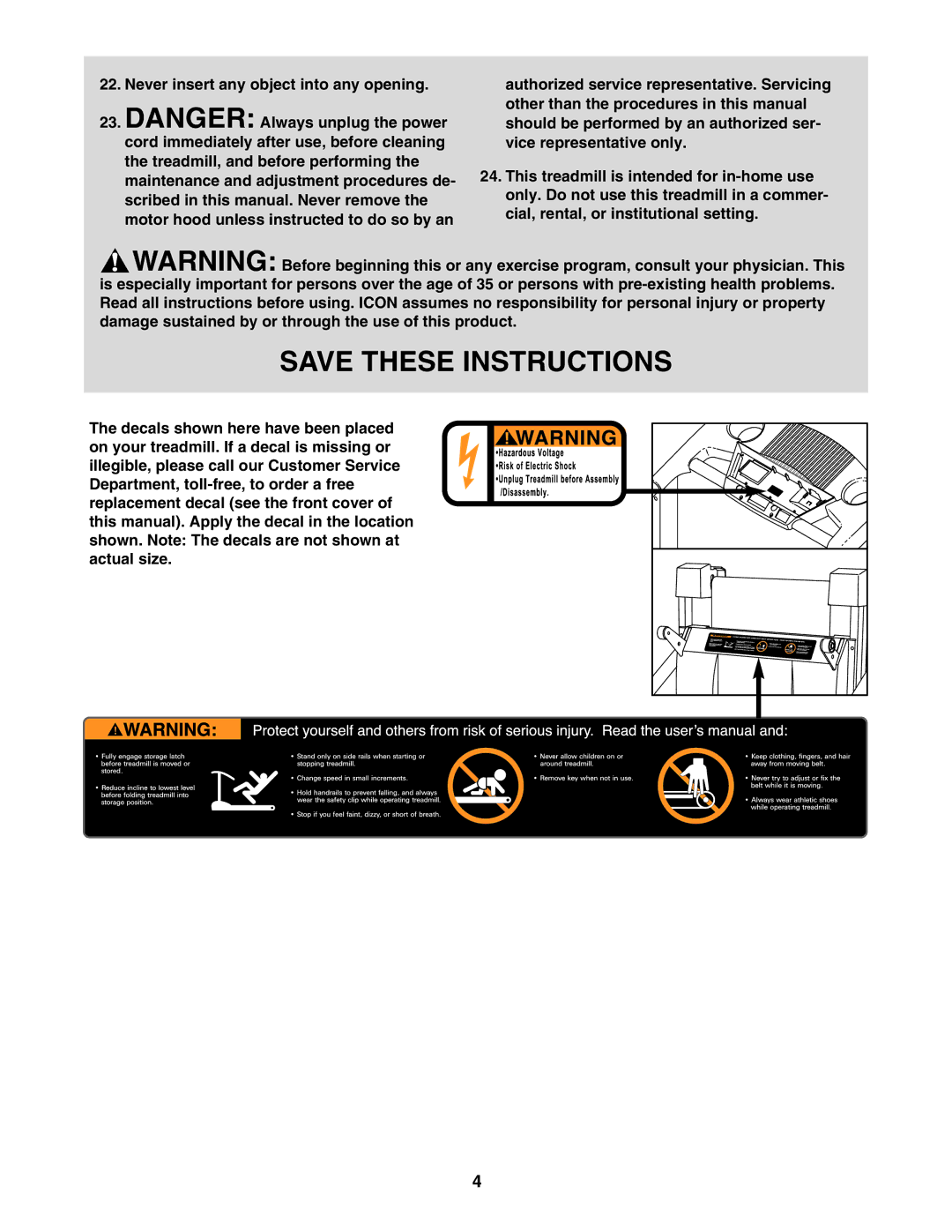 ProForm PFTL312040 user manual 