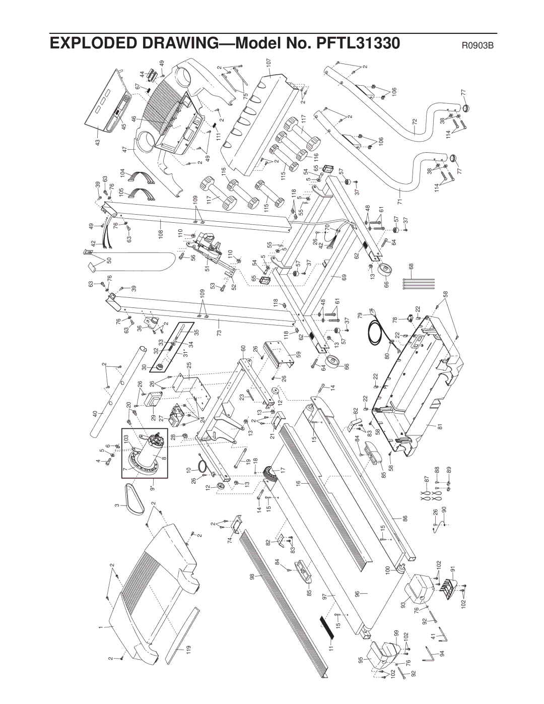 ProForm 325i, PFTL31330 user manual R0903B 