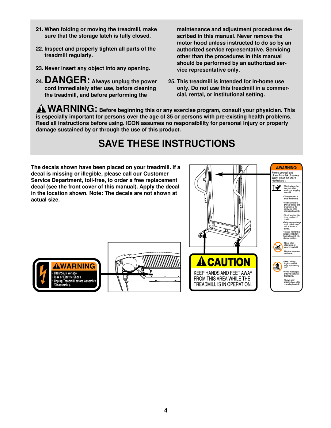 ProForm PFTL31330, 325i user manual 