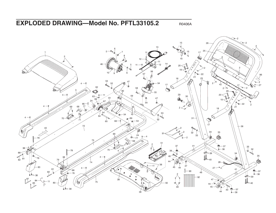 ProForm PFTL33105.2 user manual R0406A 