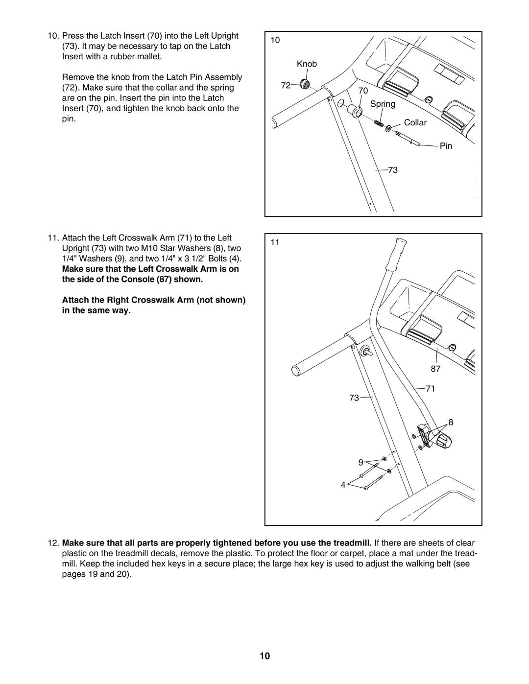 ProForm PFTL39007.0 user manual Knob 