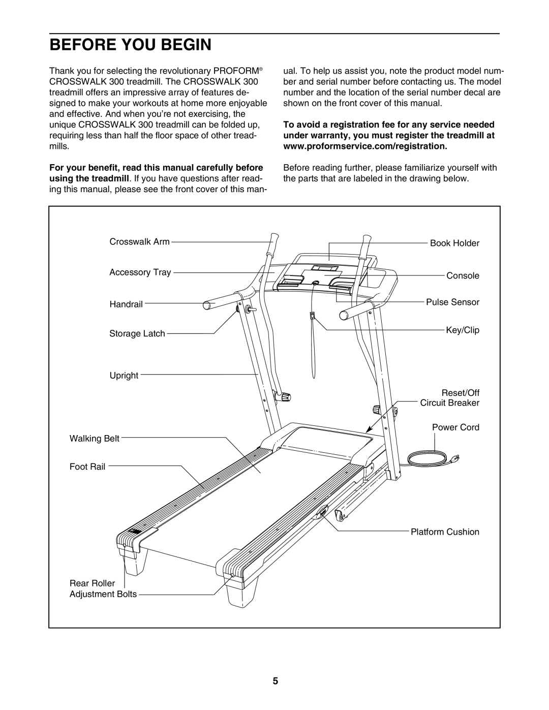 ProForm PFTL39007.0 user manual Before YOU Begin 