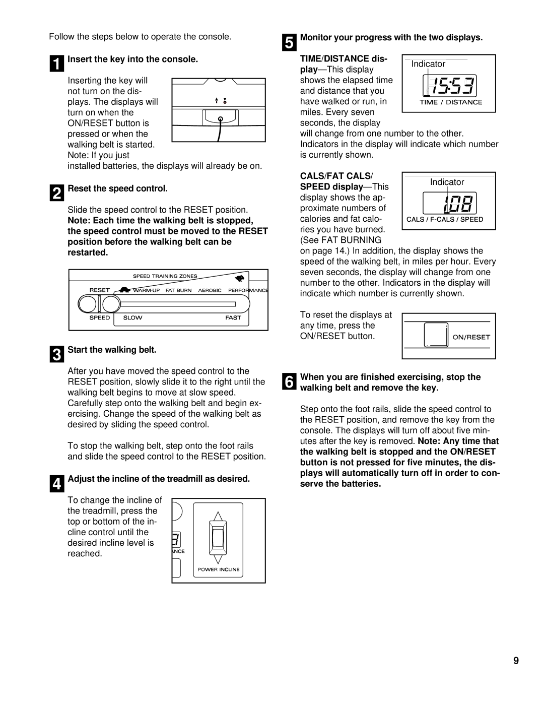 ProForm PFTL39193 user manual CALS/FAT Cals 