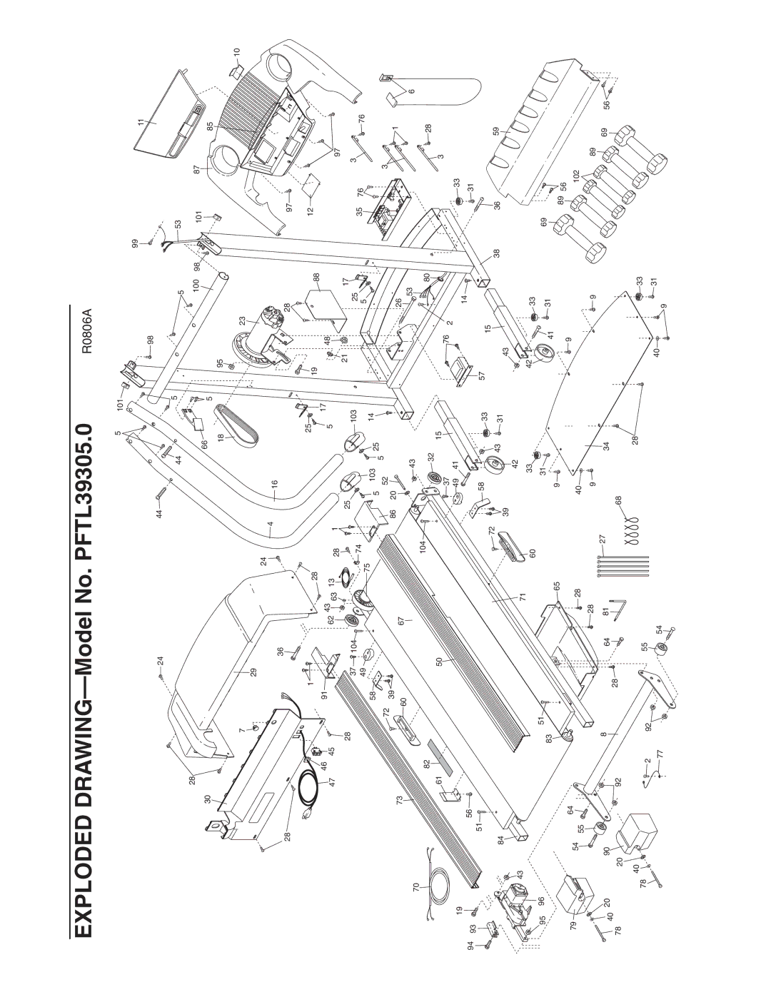 ProForm PFTL39305.0 user manual R0806A 