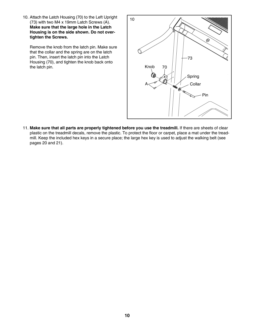 ProForm PFTL39507.1 user manual 