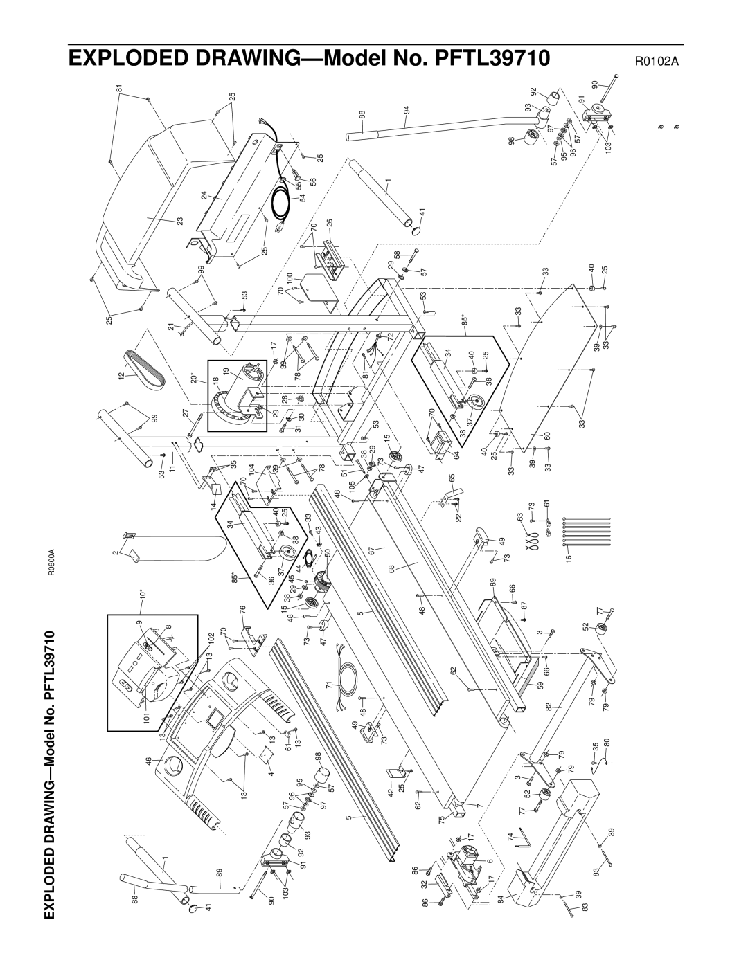 ProForm PFTL39710 user manual Drawing 