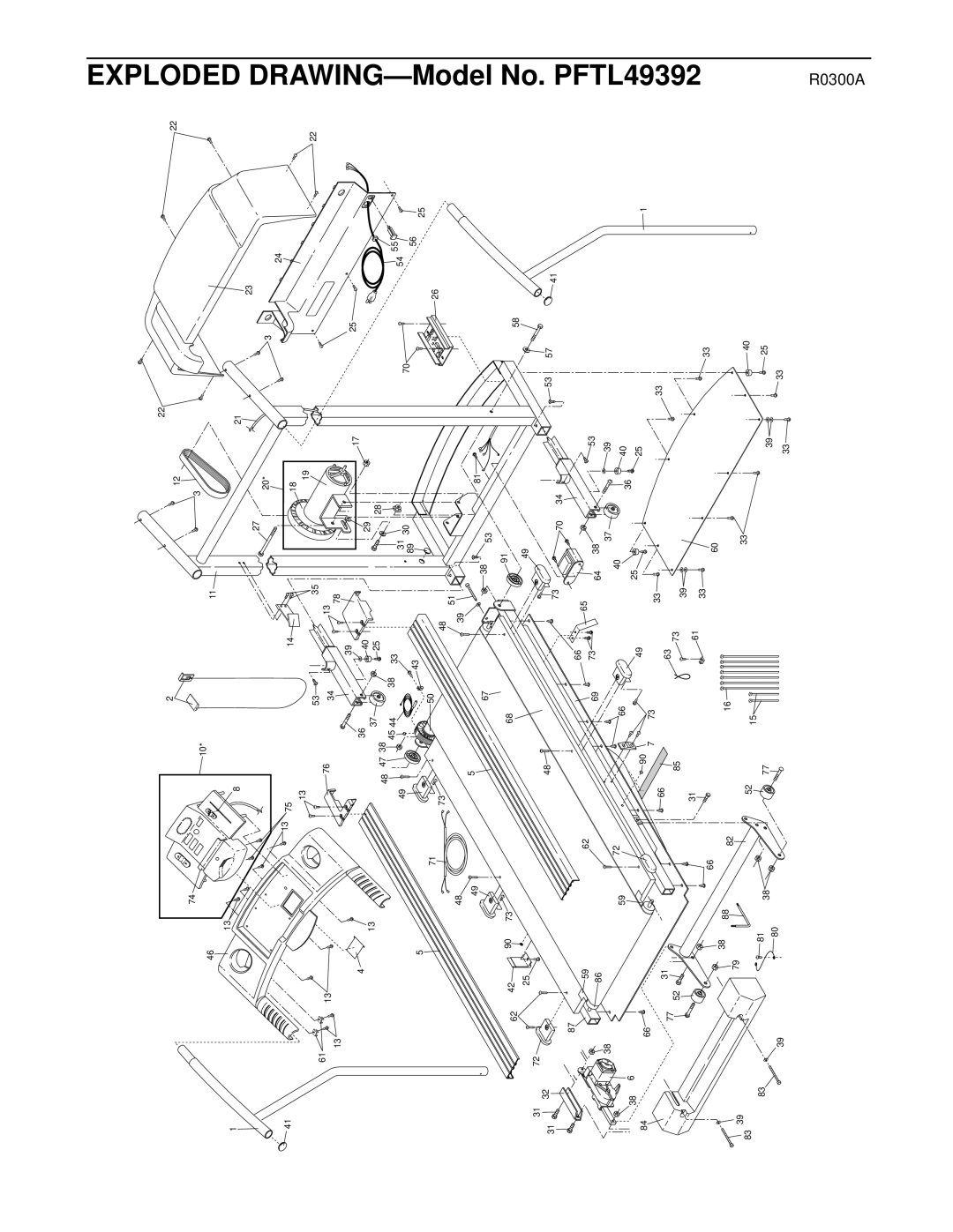 ProForm PFTL49392 user manual Exploded 