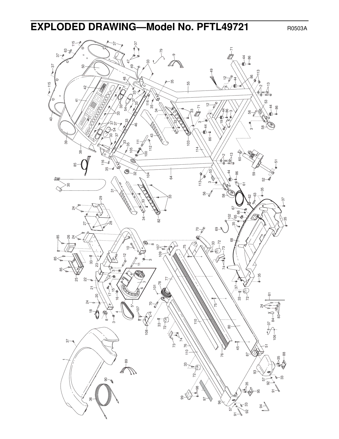 ProForm PFTL49721 user manual Model 