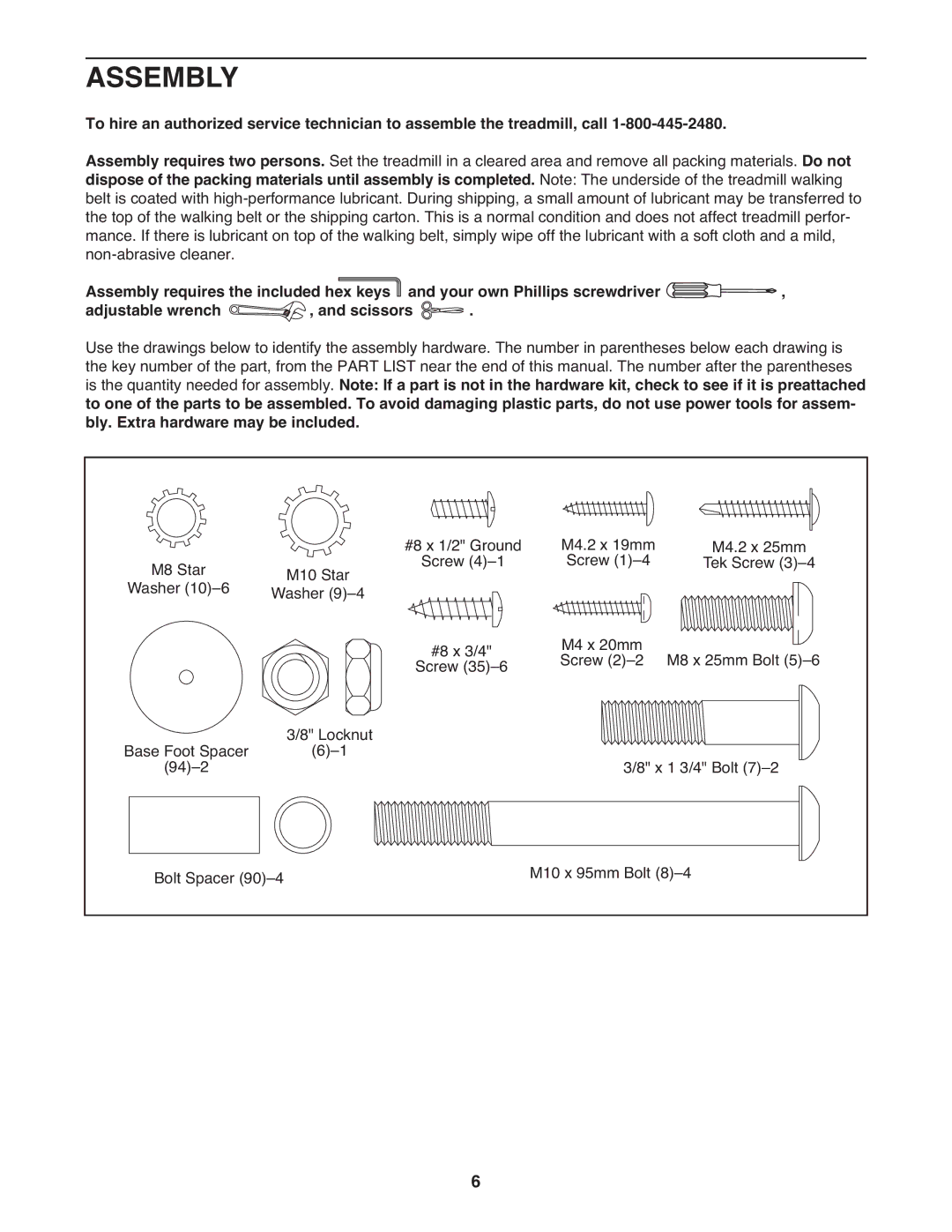 ProForm PFTL49908.0 user manual Assembly 