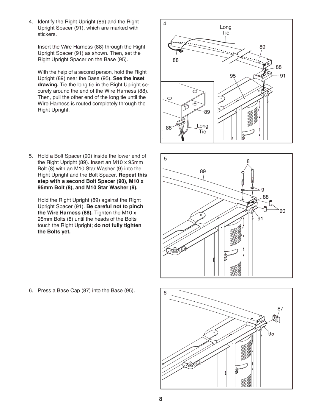 ProForm PFTL49908.0 user manual Bolts yet 